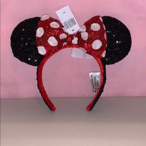 DISNEY PARKS ORIGINAL/AUTHENTIC/EXCLUSIVE MINNIE MOUSE EARS HEADBAND